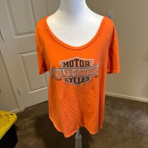Harley-Davidson Women's Vibrant Orange Tee